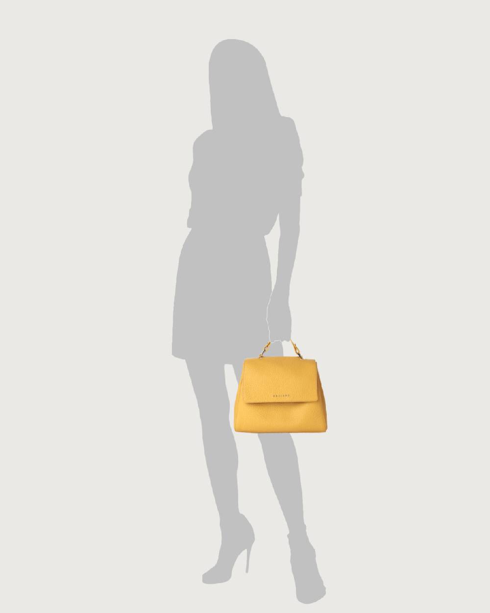 Orciani Borsa Sveva Soft Piccola a mano in pelle con tracolla Vendite Flash