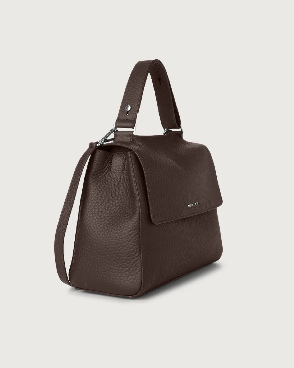 Orciani Borsa Sveva Soft Media a spalla in pelle con tracolla Negozio