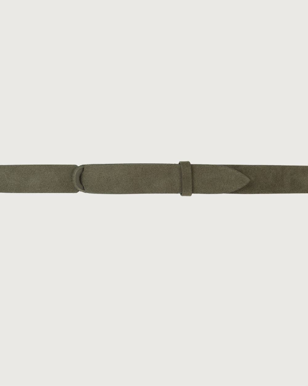 Orciani Cintura Nobuckle Suede in camoscio Italia