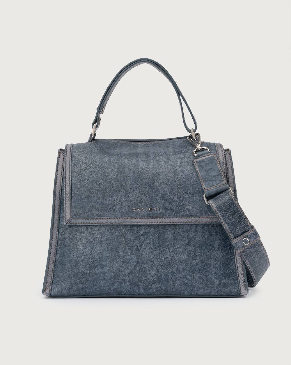 Orciani Sveva Delavè Medium leather handbag with strap Spedizione Gratuita