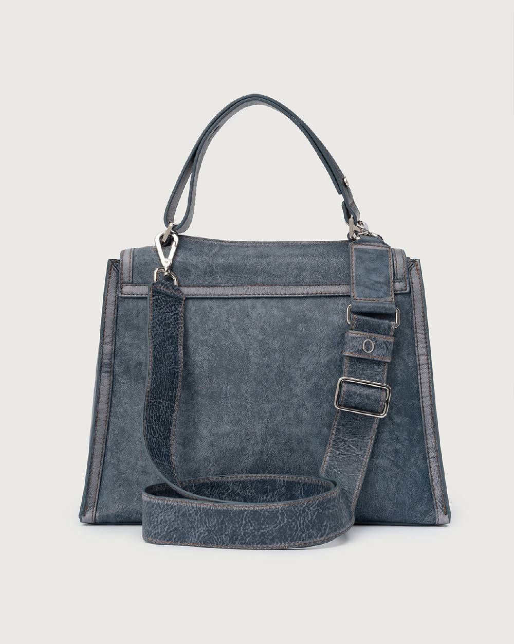 Orciani Sveva Delavè Medium leather handbag with strap Spedizione Gratuita