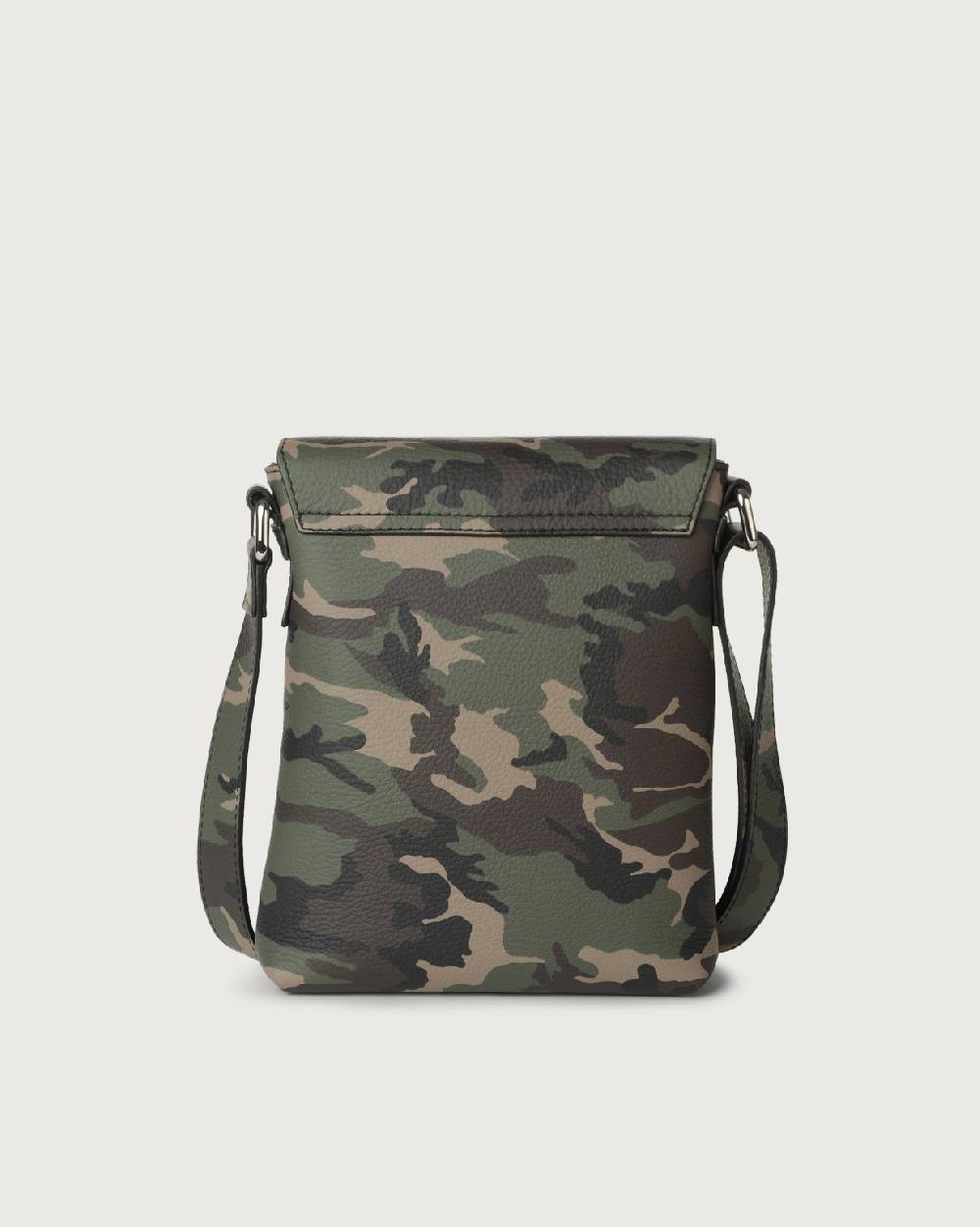 Orciani Borsa messenger piccola Camouflage in pelle Negozi Online