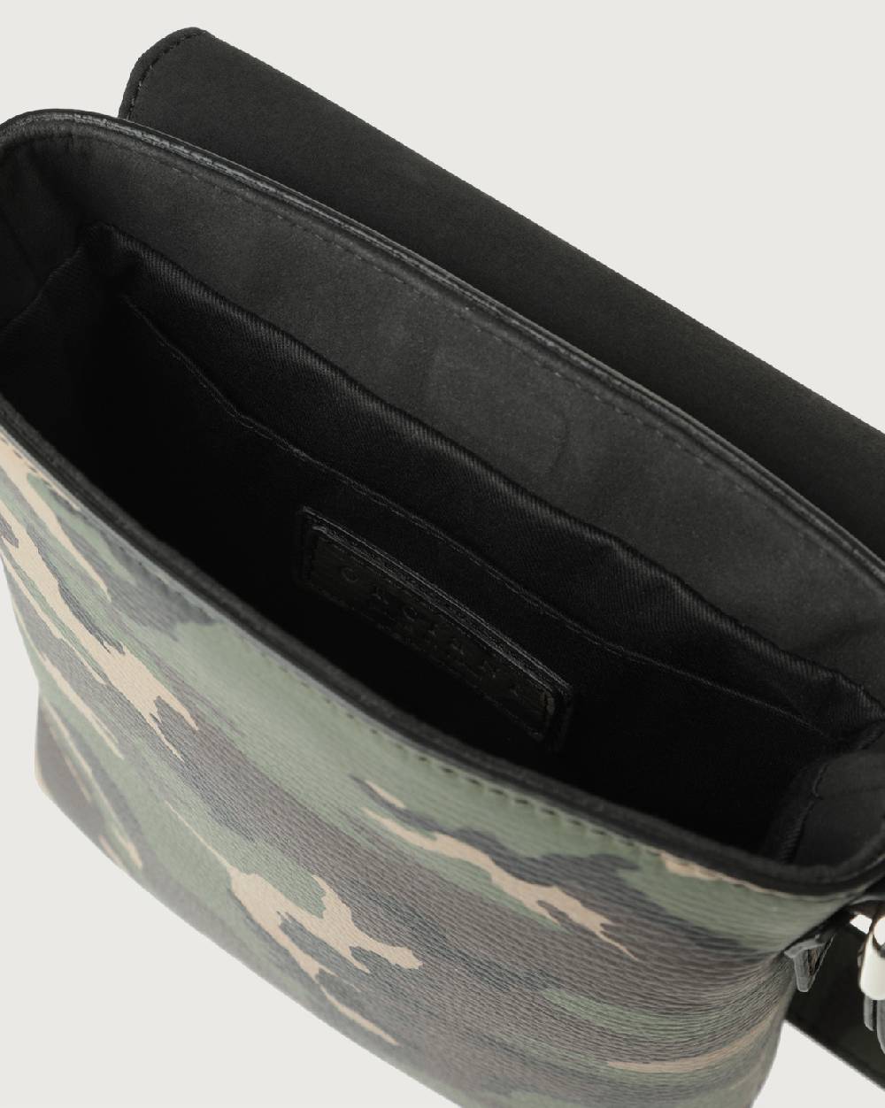 Orciani Borsa messenger piccola Camouflage in pelle Negozi Online