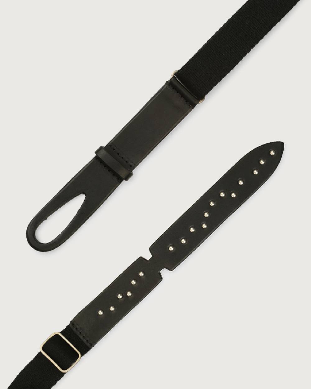 Orciani Cintura Nobuckle Kids Point Metal in cuoio e tessuto Acquista Ora