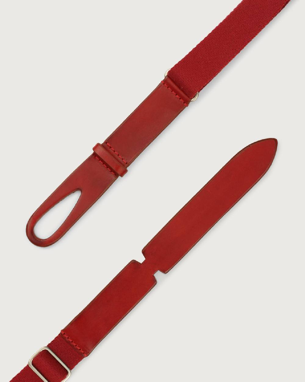 Orciani Cintura Nobuckle Kids Bull in cuoio e tessuto Sottocosto