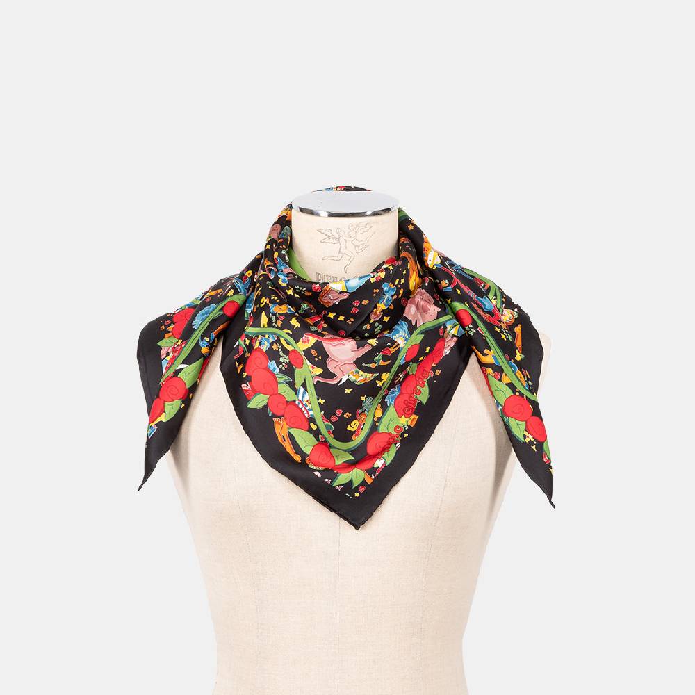 Piero Guidi PIERO GUIDI SILK SCARF "Flower"/ FOULARD IN SETA "Flower" Nuova
