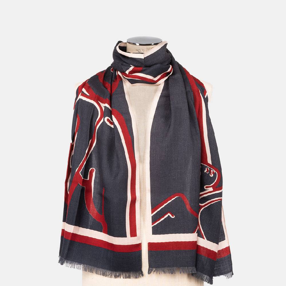 Piero Guidi PIERO GUIDI WOOL & SILK SCARF "I have an Angel"/ FOULARD IN LANA E SETA"I have an Angel" 2025