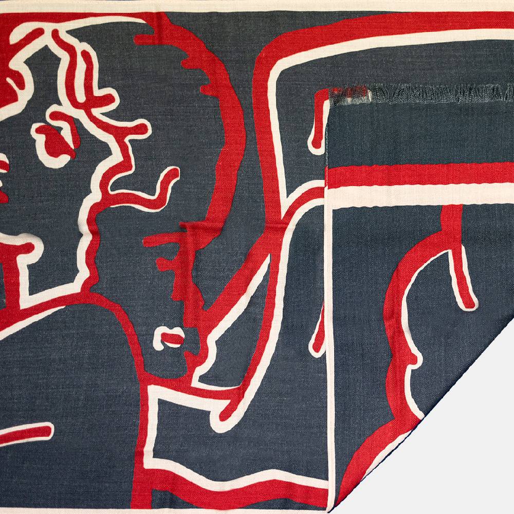 Piero Guidi PIERO GUIDI WOOL & SILK SCARF "I have an Angel"/ FOULARD IN LANA E SETA"I have an Angel" 2025