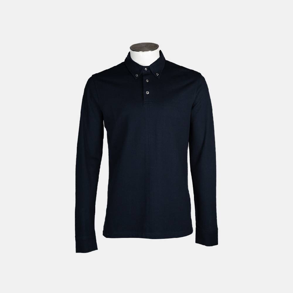 Piero Guidi LineaBold "Metal Botton" Polo Shirt Long Sleeve / Polo manica lunga Prezzo Ridotto