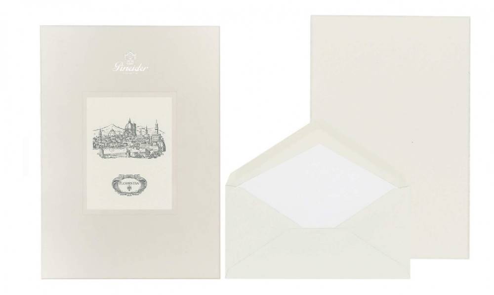 Pineider Set Carta da Lettera Florentia Formato A4