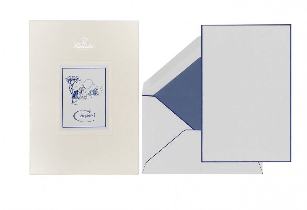 Pineider Set Carta da Lettera Capri A5 Presa