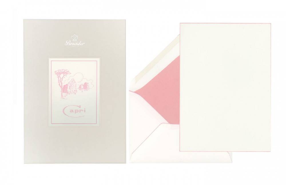 Pineider Set Carta da Lettera Capri A5 Presa