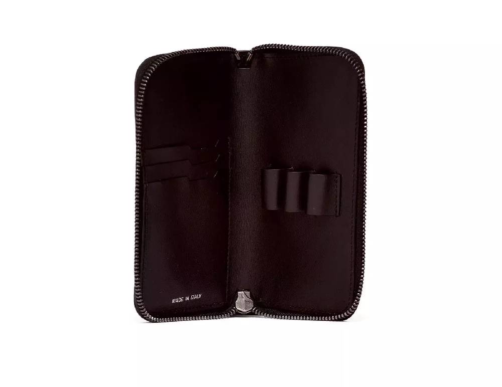 Pineider Astuccio con zip in Metro Smooth Nuovo