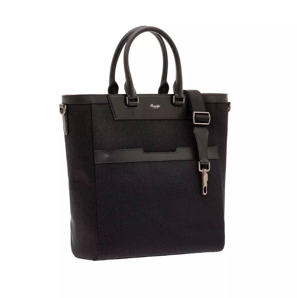 Pineider Florence Vertical Shopping in Metro Nylon Outlet