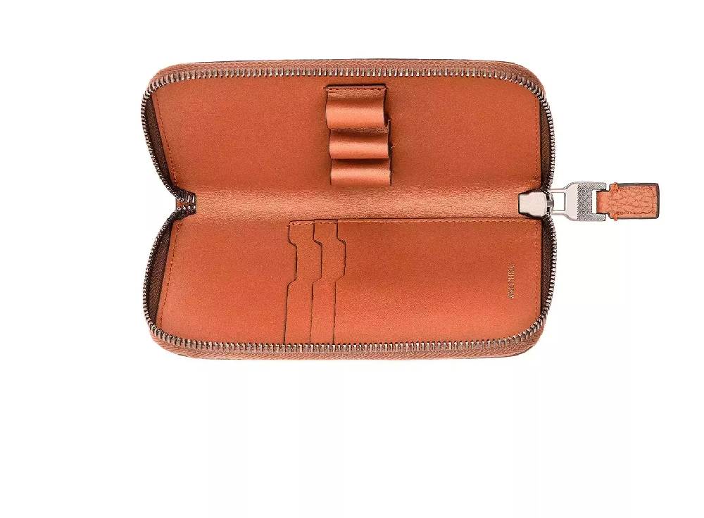 Pineider Astuccio portamatite con zip in Bottalato Vendite Flash