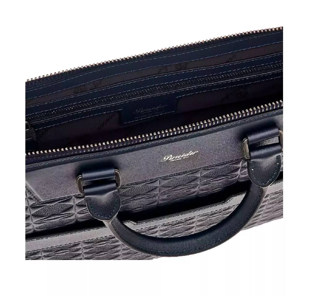 Pineider Slim Briefcase in Embossed Empress Acquista Ora
