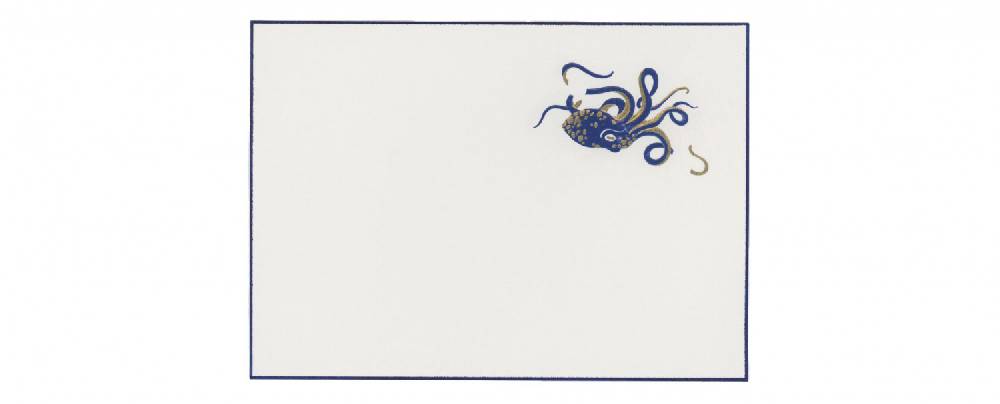 Pineider Biglietti con motivo a rilievo Eight Cards Fishes Outlet