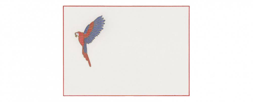 Pineider Biglietti con motivo a rilievo Eight Cards Birds In Vendita