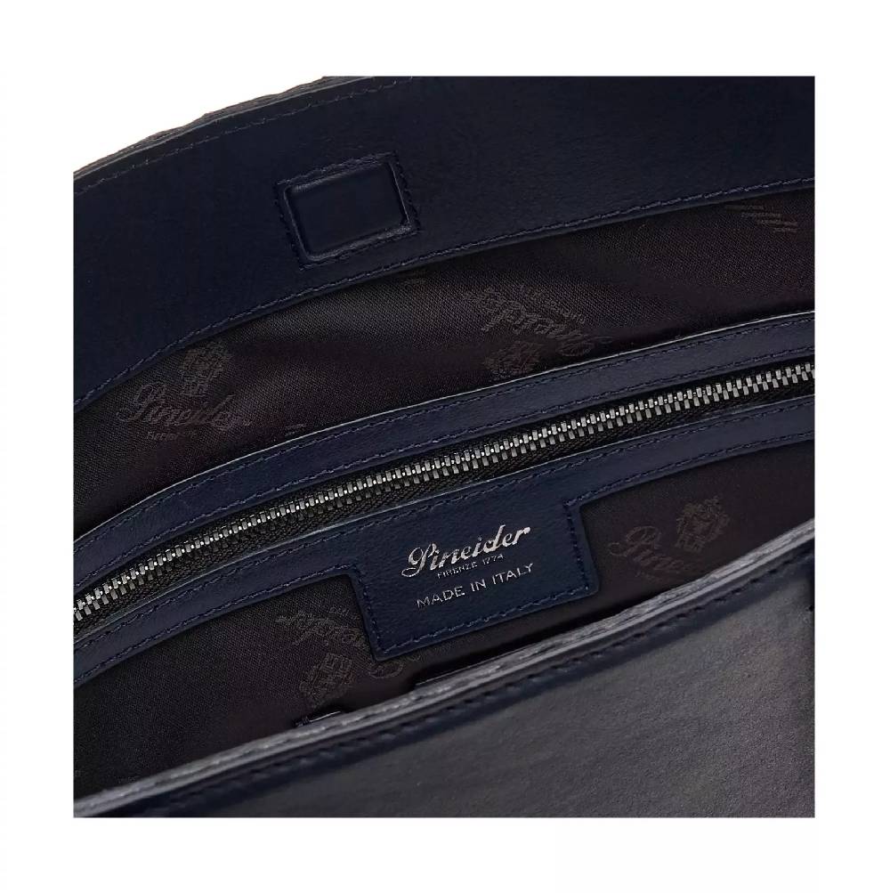 Pineider Vertical Shopping Bag Medium in Embossed Empress Presa
