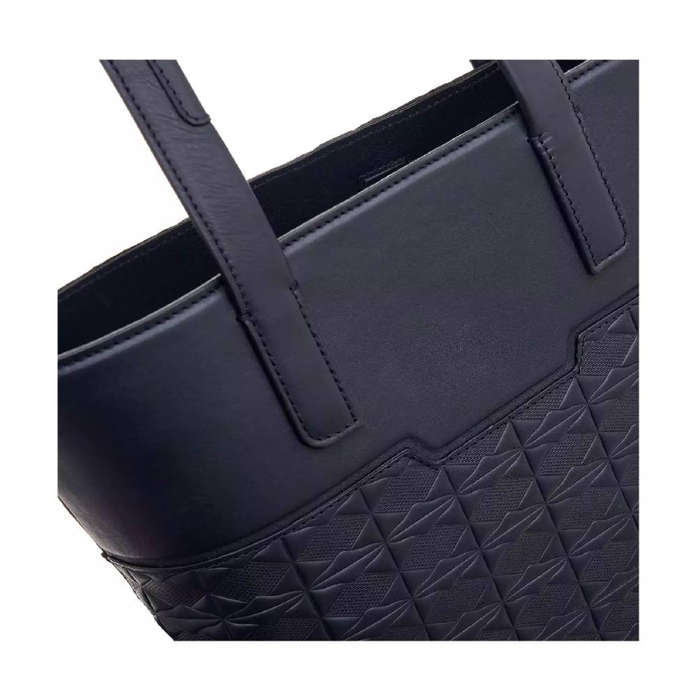 Pineider Vertical Shopping Bag Medium in Embossed Empress Presa