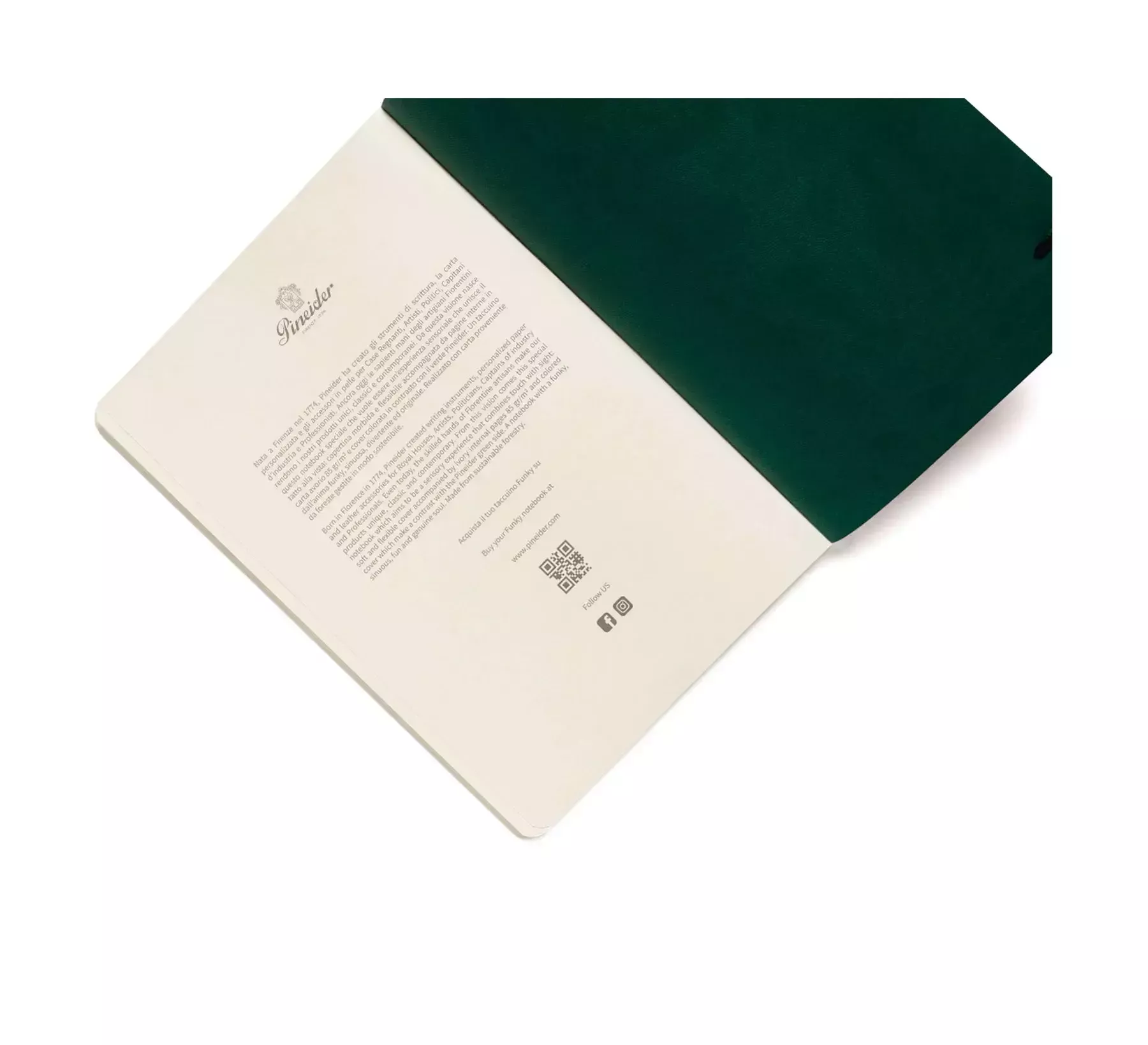 Pineider Notebook Funky Piccolo senza righe Pezzi Unici