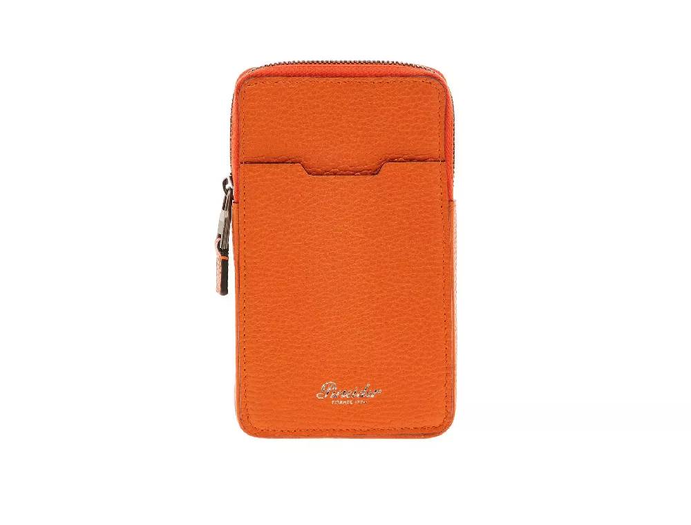Pineider Porta Cellulare con zip in Bottalato Saldi Di Fabbrica