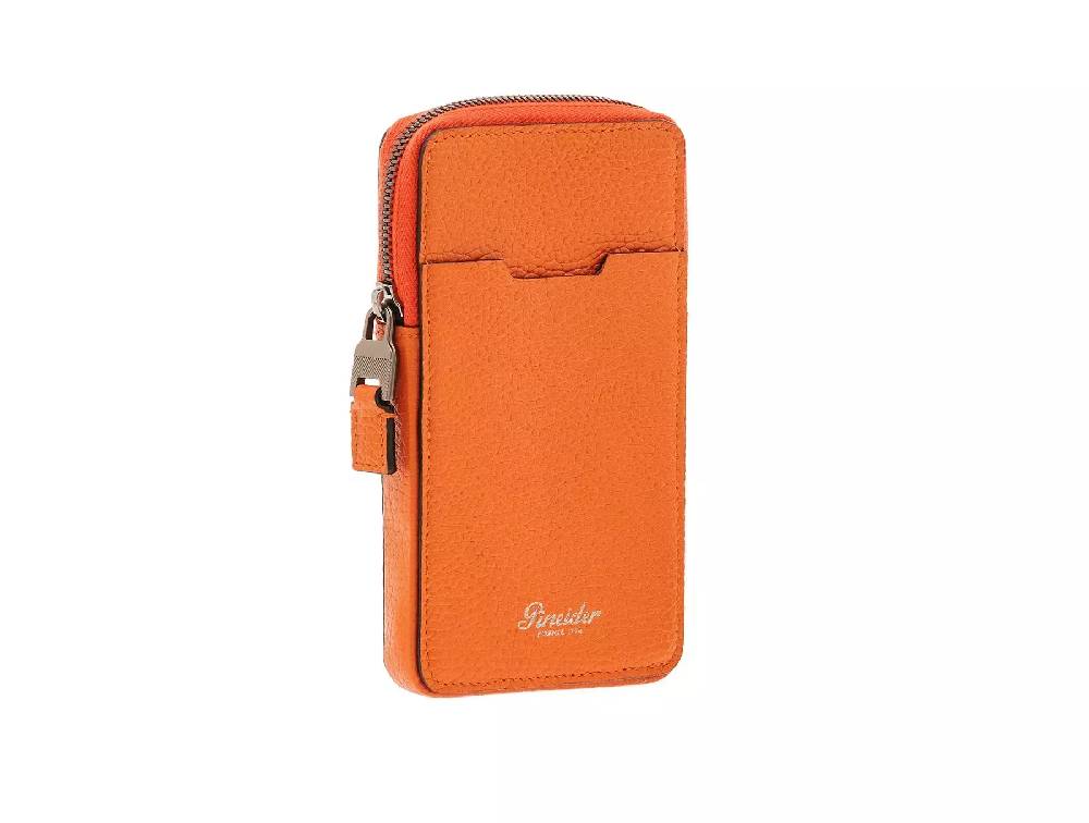 Pineider Porta Cellulare con zip in Bottalato Saldi Di Fabbrica
