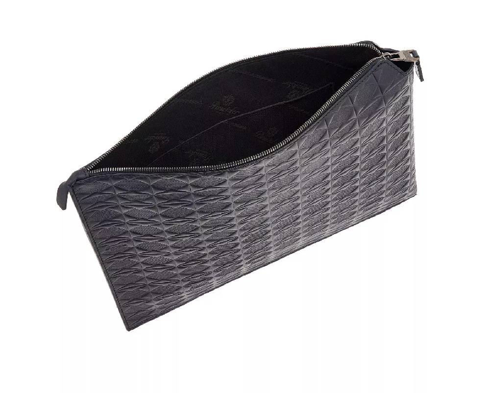 Pineider Pouch Large in Embossed Empress Moda