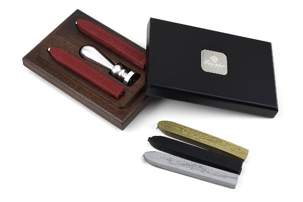 Pineider Sigillo personalizzato con ceralacca - in cofanetto Pineider Promozione
