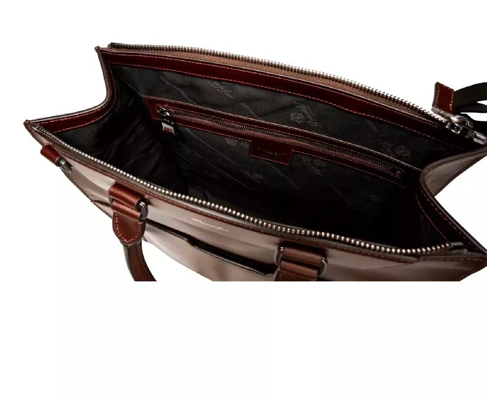 Pineider Florence Shopping Bag in Metro Smooth Outlet