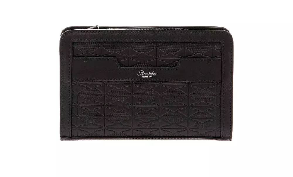 Pineider Odette Crossbody in Embossed Empress In Vendita