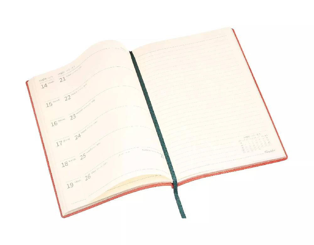 Pineider Agende Settimanale Milano 18 mesi- 14,5x21 cm Qualità