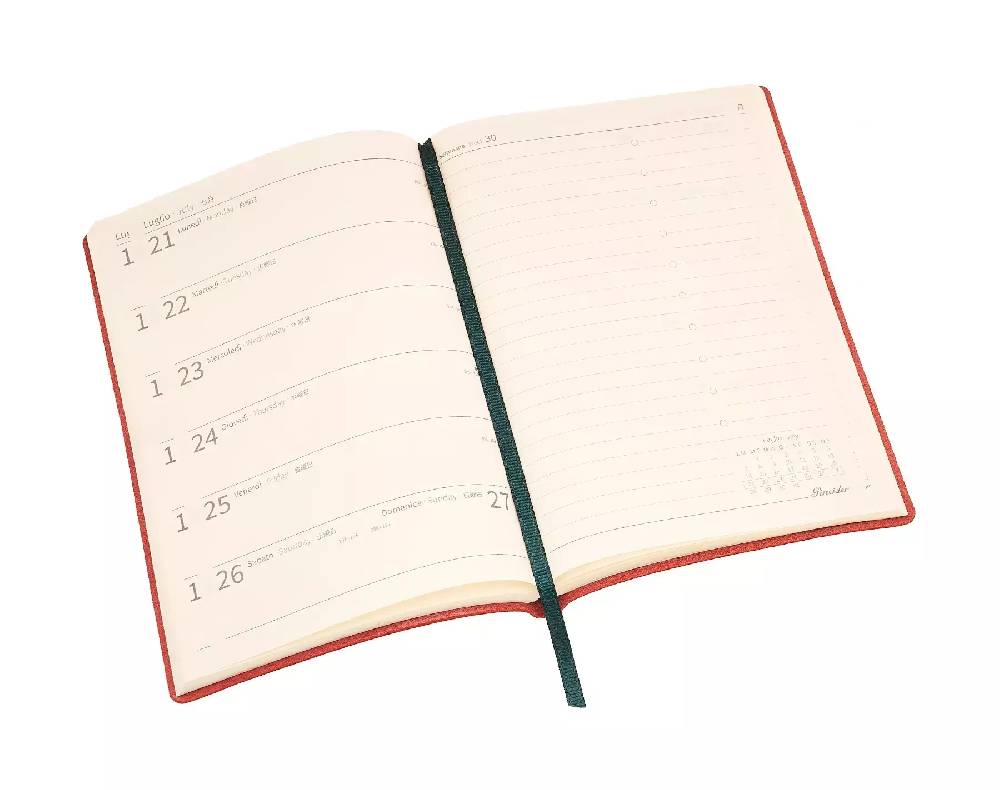 Pineider Agenda Settimanale Classic 2025 - 11x16 cm Promozione
