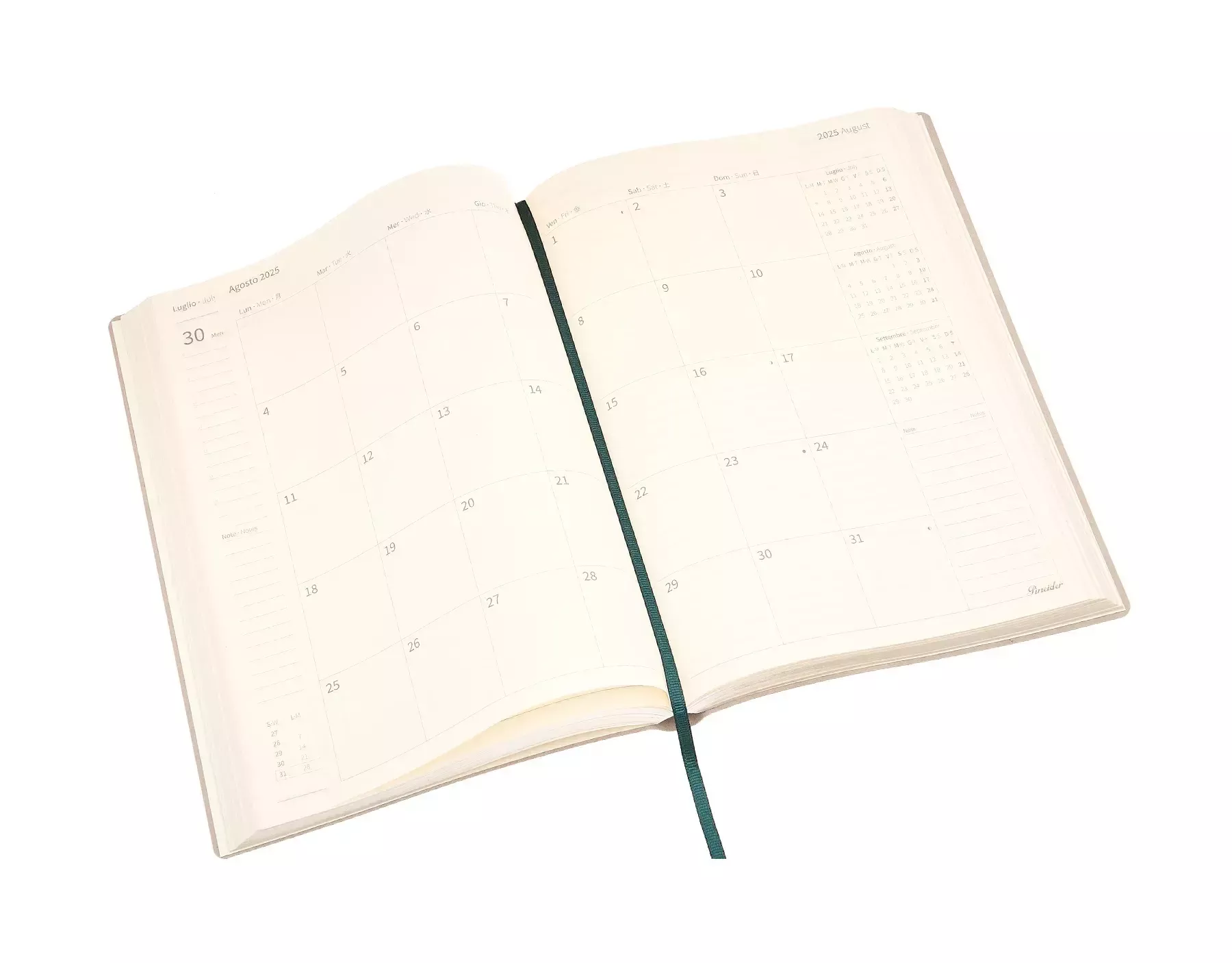 Pineider Agende Giornaliera Milano 2025 - 17x24 cm Negozi Online