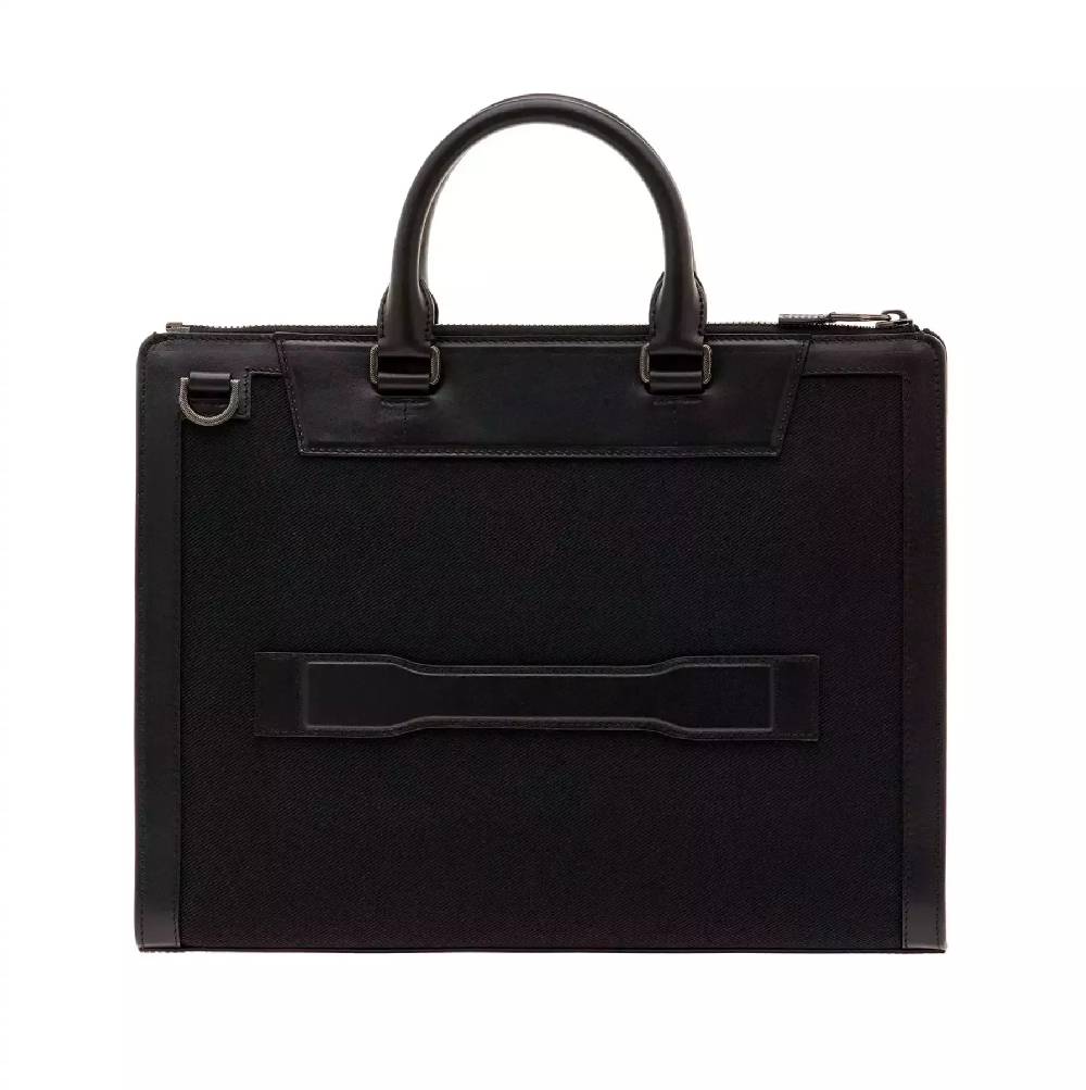 Pineider Slim Briefcase in Metro Nylon Convenienza