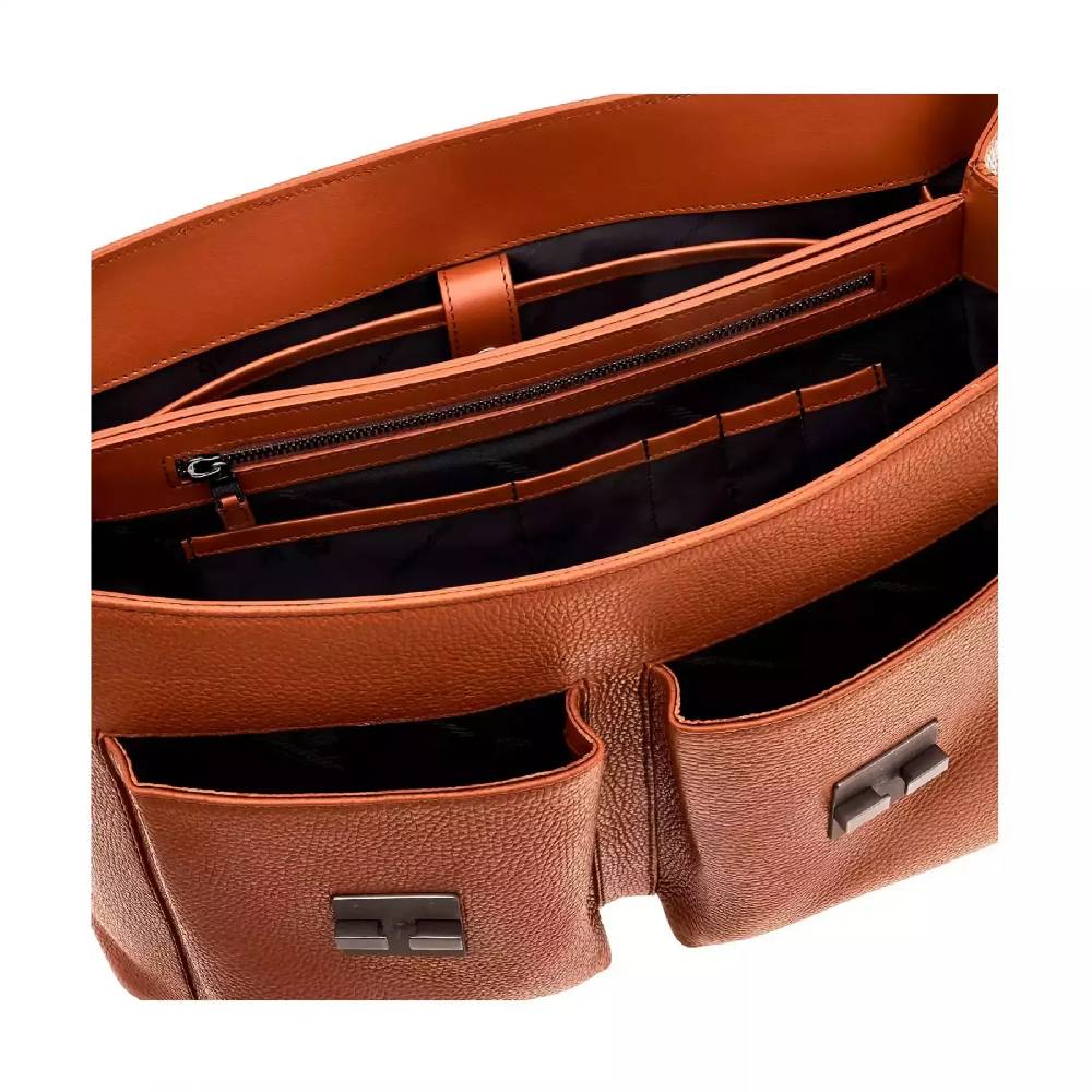 Pineider Double Briefcase in Bottalato Sottocosto