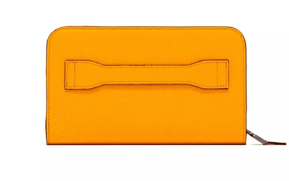 Pineider Portafoglio Internazionale con zip in Mini Franzi Nuovo