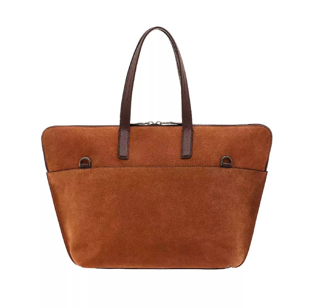 Pineider Saddle Tote Bag in Nabuk Promozione Limitata