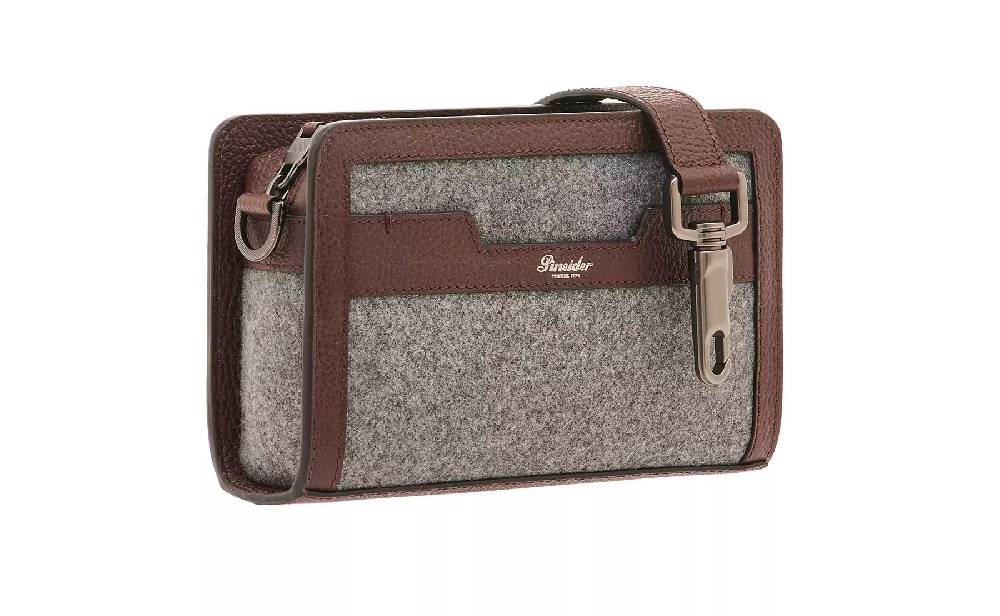 Pineider Odette Crossbody in Wool Saldi Di Fabbrica