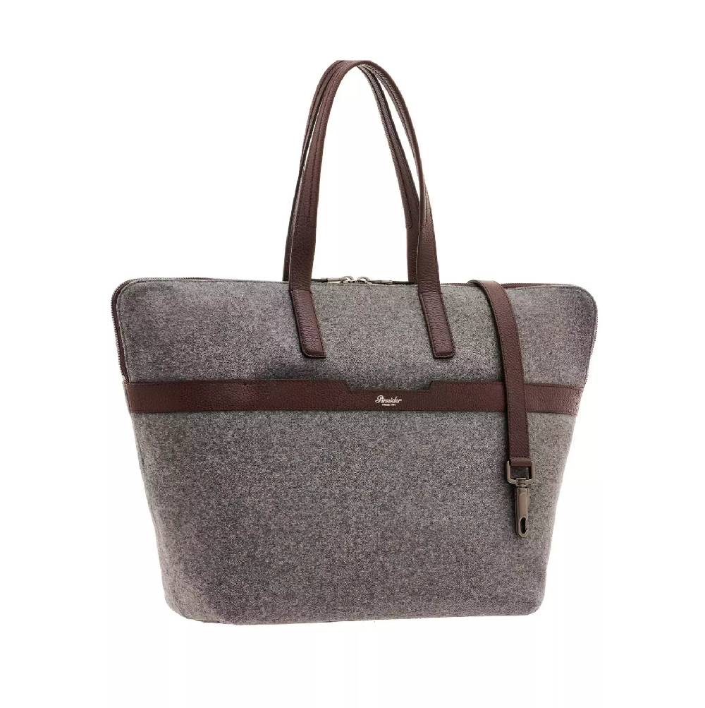 Pineider Saddle Tote Bag in Wool Vendite Flash