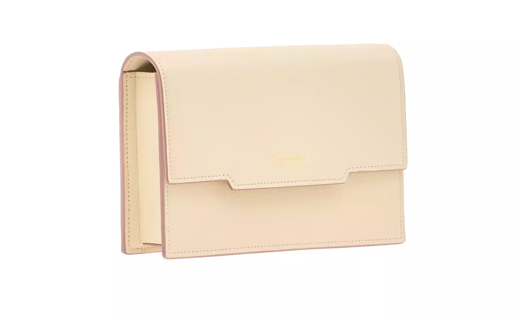 Pineider Flap Shoulder Bag in Metro Smooth Nuova
