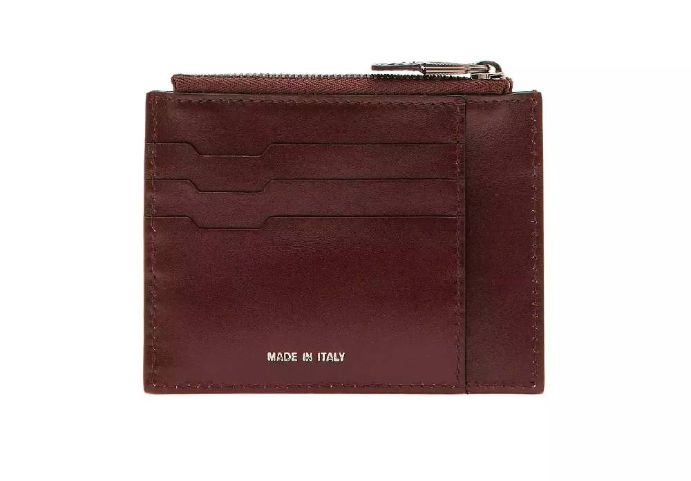 Pineider Porta carte con zip in Metro Smooth Negozi Online