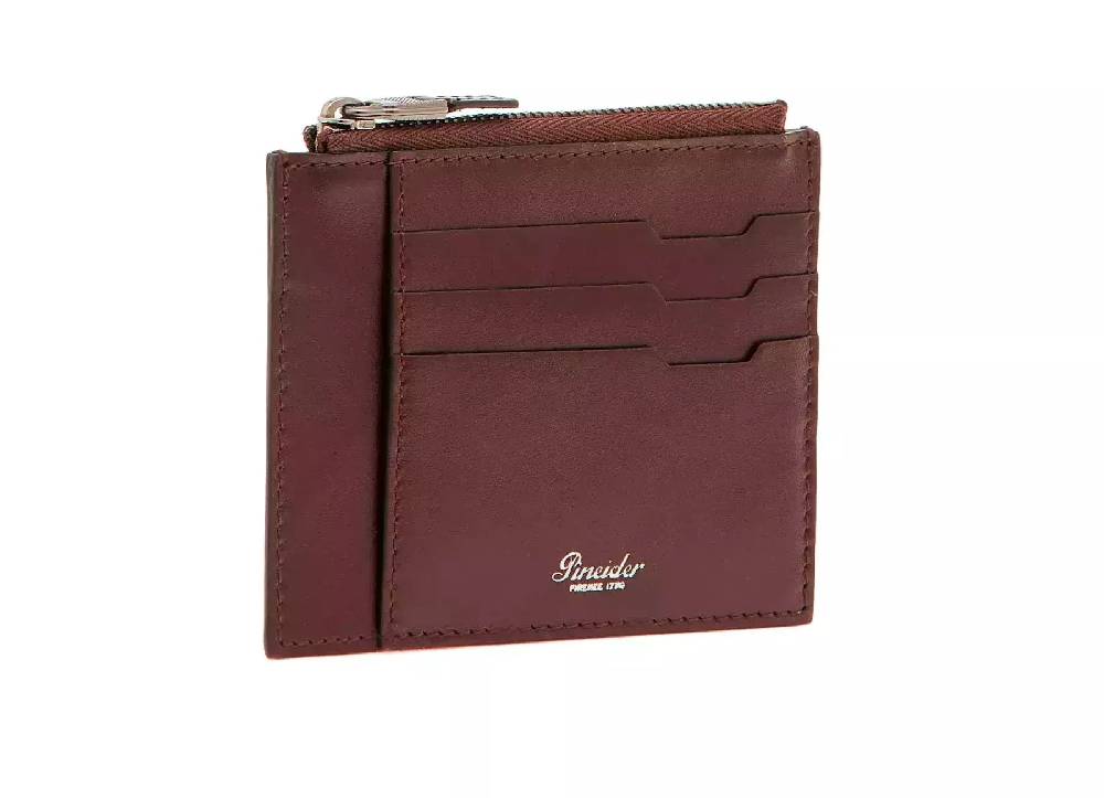Pineider Porta carte con zip in Metro Smooth Negozi Online