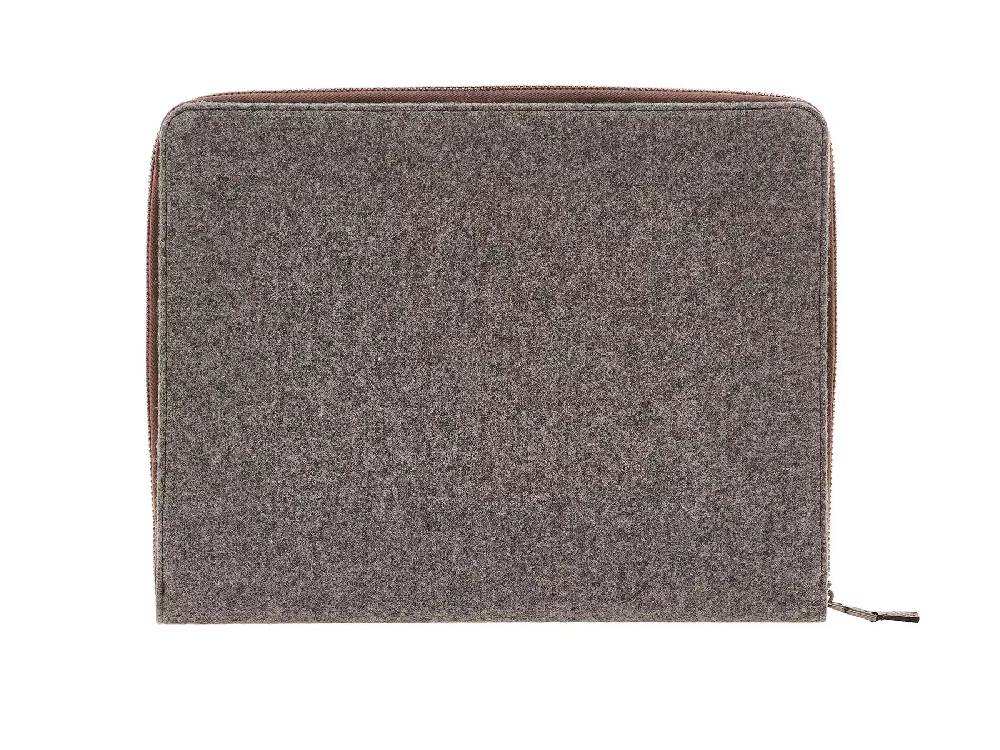 Pineider Porta ipad con zip in Wool In Vendita