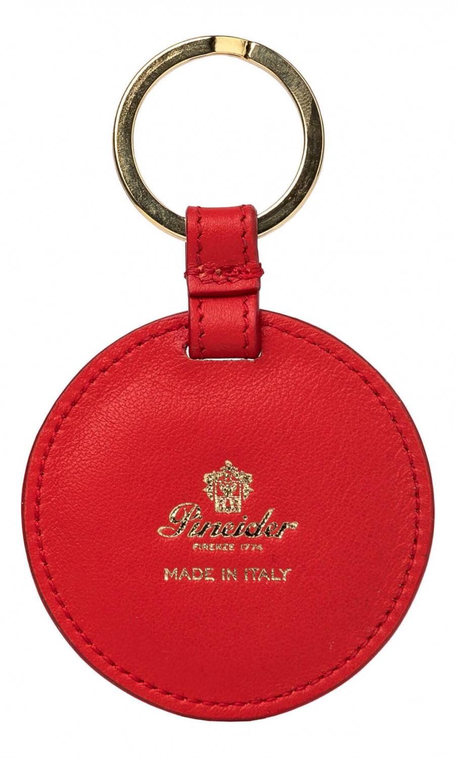 Pineider Portachiavi con Cuore in Pelle Saldi Di Fabbrica