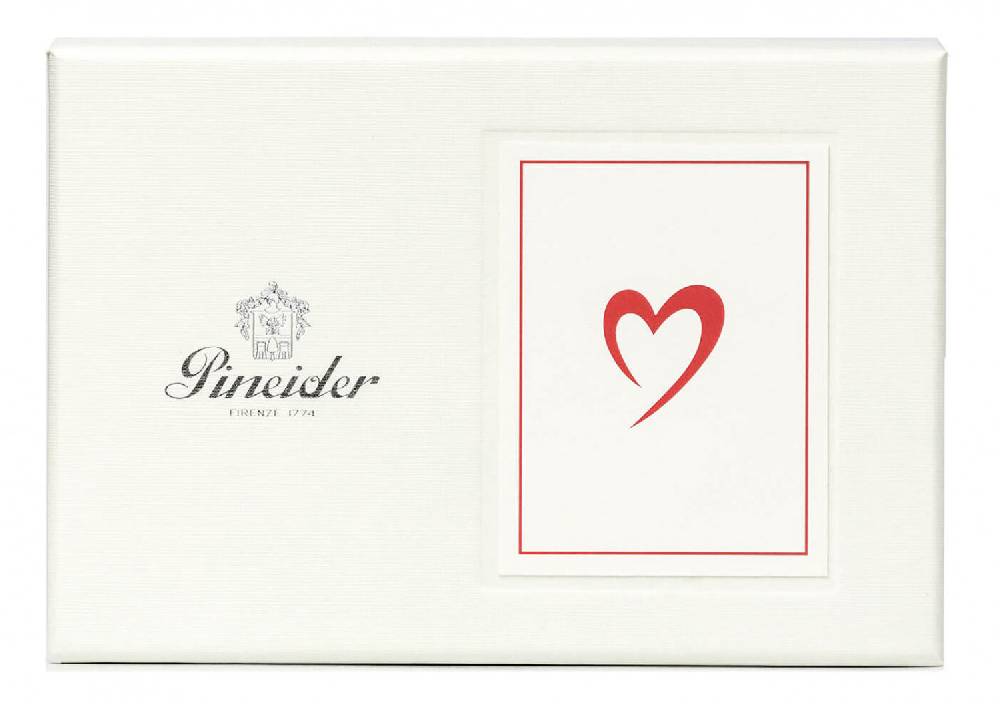 Pineider Portachiavi con Cuore in Pelle Saldi Di Fabbrica