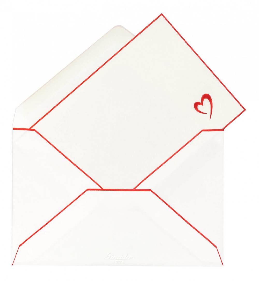 Pineider Portachiavi con Cuore in Pelle Saldi Di Fabbrica