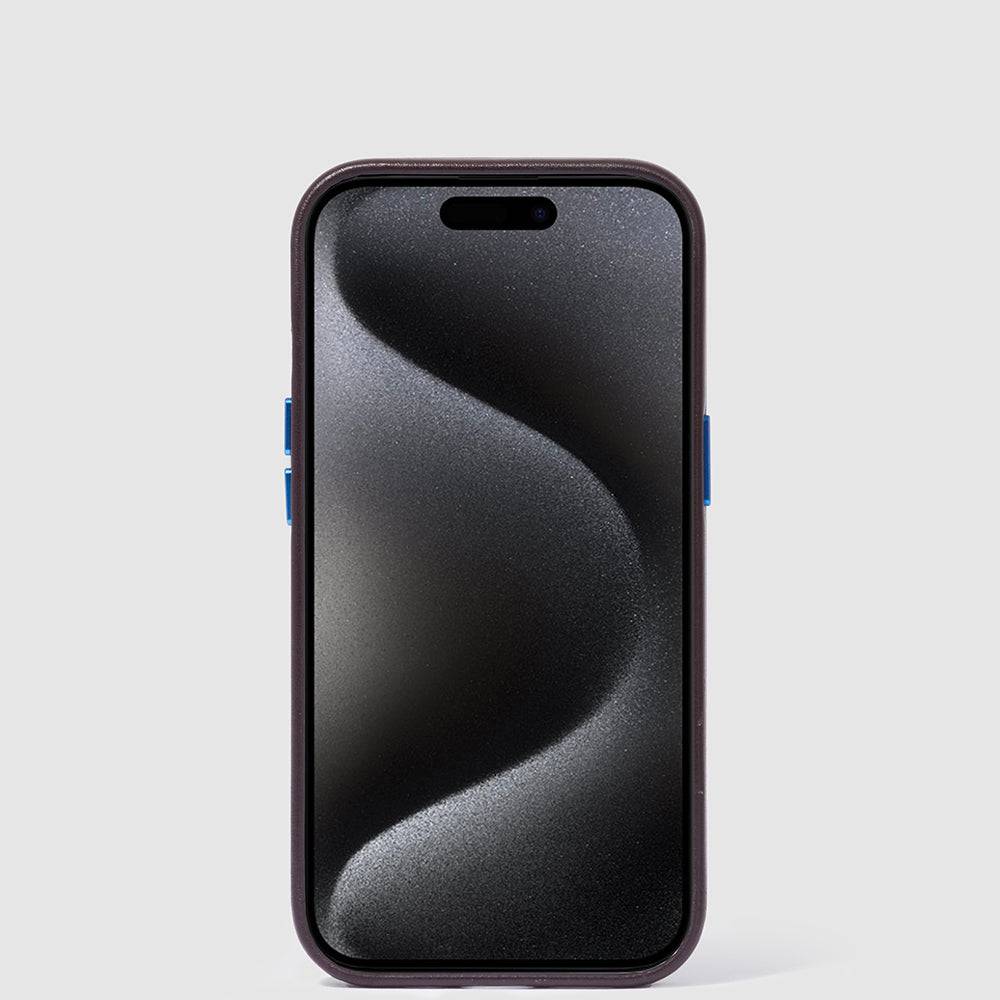 Piquadro Leather case for iPhone® 15 Pro with 6,1” display Presa