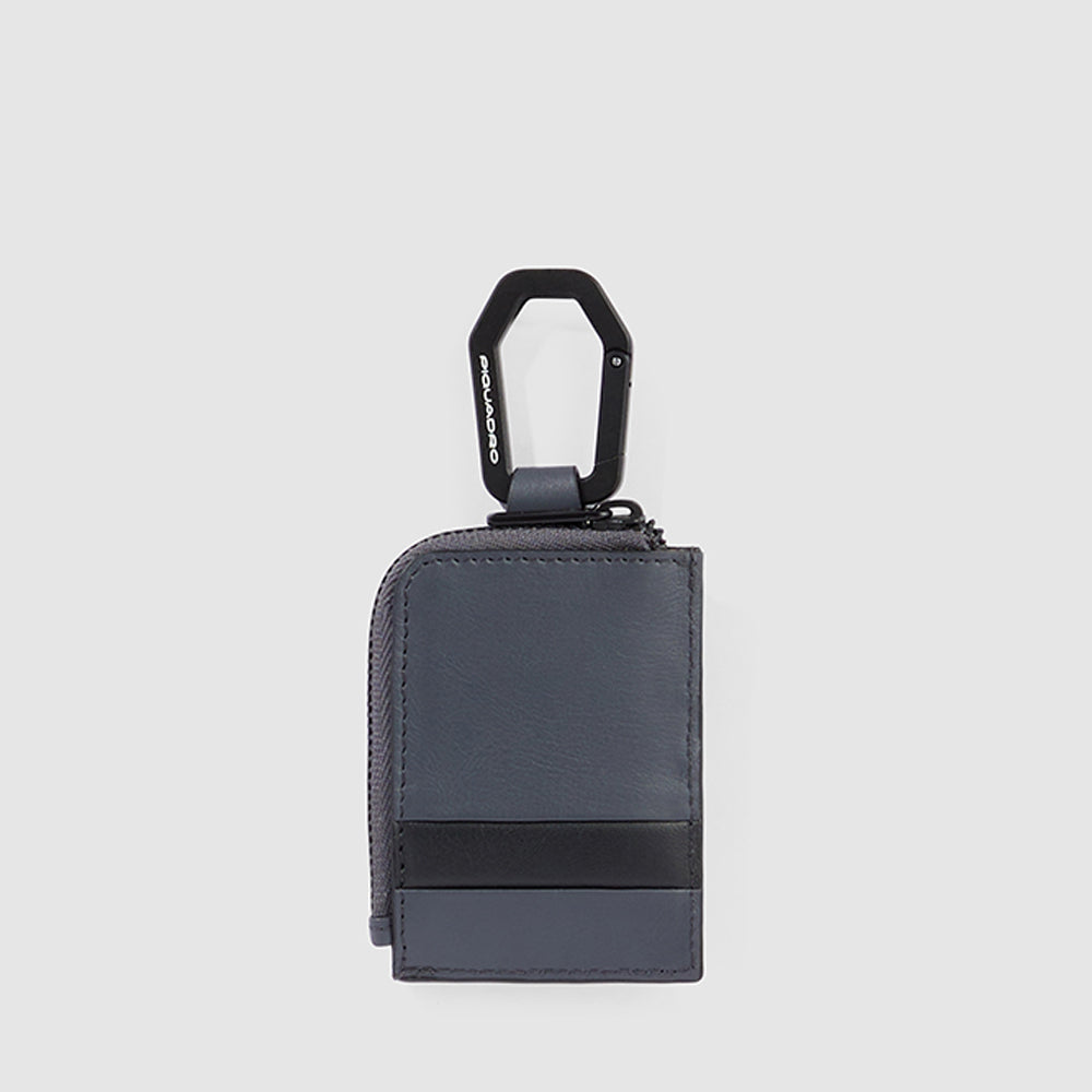 Piquadro Women's key case with carabiner hook In Linea