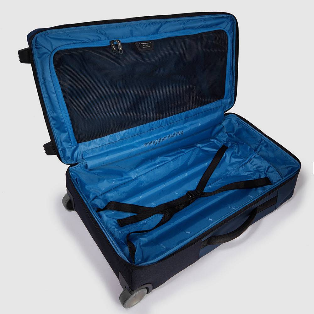 Piquadro Modular wheeled duffel in recycled fabric Soddisfazione Garantita